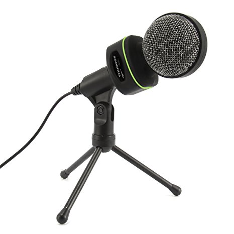 USB Microphone, SOONHUA Condenser Microphone with Tripod Desktop Microphone for PC Professional Microphone for Studio Recording, Podcasting, Youtube