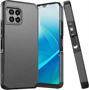 for Revvl 7 Pro 5g Tough Strong Hybrid Magnet Mount Friendly Case Cover - Charcoal Grey