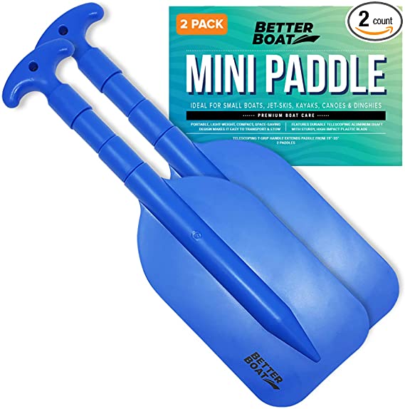 Telescoping Plastic Boat Paddle Collapsible Oar Kayak Jet Ski and Canoe | Paddles Small Safety Boat Accessories