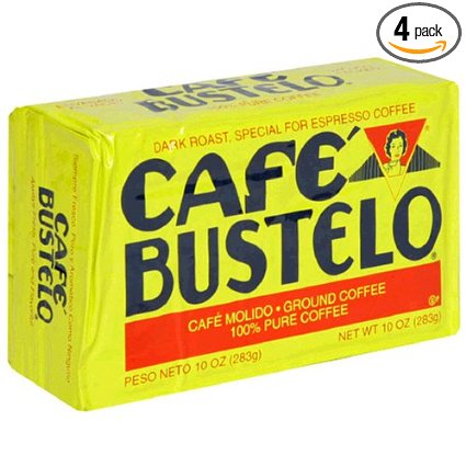 Café Bustelo Coffee Espresso, 10 Ounce Bricks (Pack of 4)