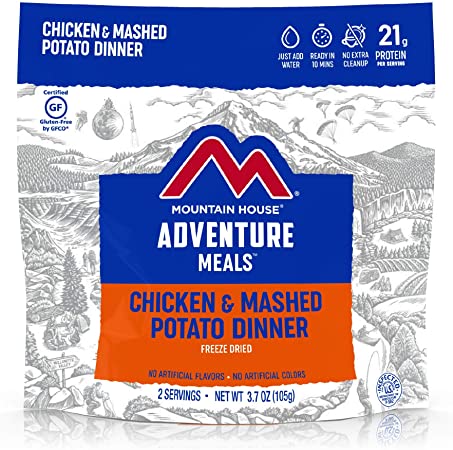 Mountain House Chicken & Mashed Potato Dinner Gluten| Freeze Dried Backpacking & Camping Food | Survival & Emergency Food | Gluten-Free