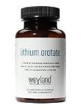 Weyland Lithium Orotate - 5mg of Elemental Lithium per Vegetarian Capsule