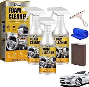 KCRPM Homebbc Foam Cleaner, Rayhong Foam Cleaner, Multi-Purpose Foam Cleaner, Car Interior Foam Refinisher Cleaner (3pcs)