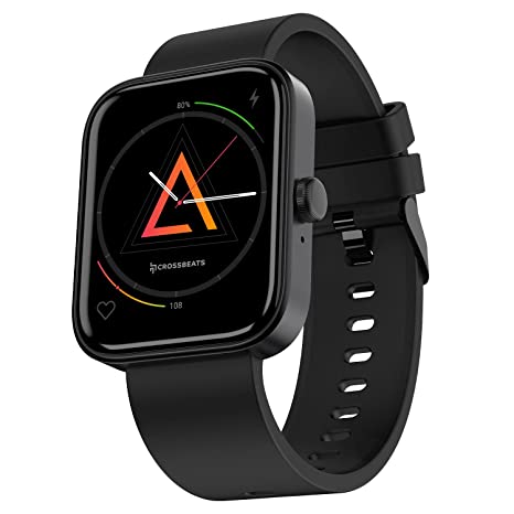 Crossbeats Ignite Spectra Premium Retina AMOLED Smart Watch BT Calling, 1.78-Inch Screen & Metal Body, AI Health Feature, 200  smartwatch Faces Ultra HD Clear View, 15 Days Battery(Graphite Black)