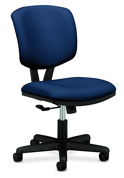 HON H5701.GA90.T Volt Low-Back Task Chair - Upholstered Computer Chair for Office Desk - Navy Fabric (H701)