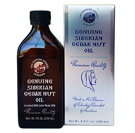 PREMIUM Siberian Pine Nut Oil Enriched with Pine Resin 30% 8.5oz/250ml. Organic, Extra Virgin, Cold Press by Wooden Press. Ringing Cedars of Russia. Produced in Kin’s Eco Settlement, Siberia, Russia.