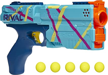 NERF Rival Kronos XVIII-500 Blaster, Breech-Load, 5 Rival Rounds, Spring Action, 90 FPS Velocity, Teal Color Design (Amazon Exclusive), (F4730)