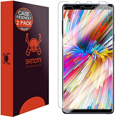 Galaxy Note 9 Screen Protector [Case Compatible][2-Pack], Skinomi TechSkin Full Coverage Screen Protector for Galaxy Note 9 Clear HD Anti-Bubble Film