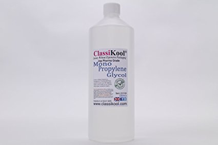 Classikool MPG Mono Propylene Glycol Pharma Grade Better Than Food Grade 99% + (1000ml / 1L) [FREE UK Post*]