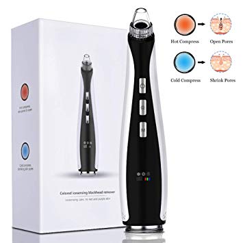 Blackhead Remover, Blackhead Vacuum Electric Pore Vacuum with Upgrade Cold & Hot Compress, 3 Model IPL Beauty Lamp Technology, Pore Cleaner Acne Comedo Suction Removal Machine with 10 Probes