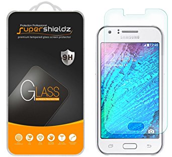 [2-Pack] Supershieldz for Samsung Galaxy J1 (Verizon) Tempered Glass Screen Protector, Anti-Scratch, Anti-Fingerprint, Bubble Free, Lifetime Replacement Warranty