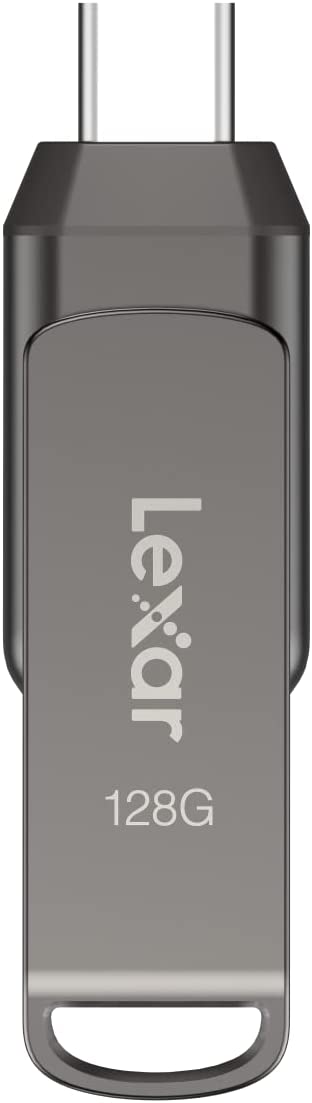 Lexar 128GB JumpDrive Dual Drive D400 USB 3.1 Type-C and Type-A Flash Drive, Up to 130MB/s Read (LJDD400128G-BNQNU)