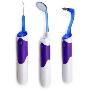 Ckeyin Home Oral Dental Hygeine LED Professional Cleaning Tool Kits - Dental Mirror   Plaque Remove   Tooth Stain Eraser 3 Pcs/set