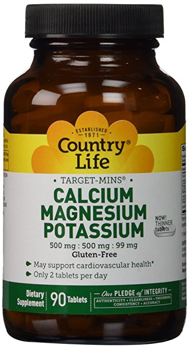Country Life - Calcium Magnesium Potassium, 90 tablets