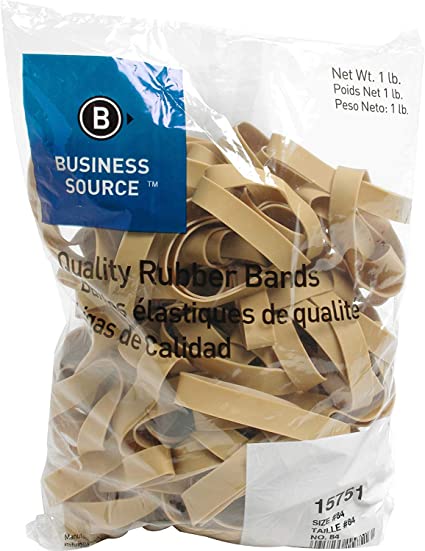Business Source Quality Rubber Bands,Size 84, 1lbs (3)