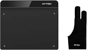 XP-PEN StarG640 Drawing Tablet Digital Graphics Tablet 6x4 Inch Ultrathin Tablet with 8192 Levels Battery-Free Stylus Compatible with Chromebook0& Artist Glove(Size M)