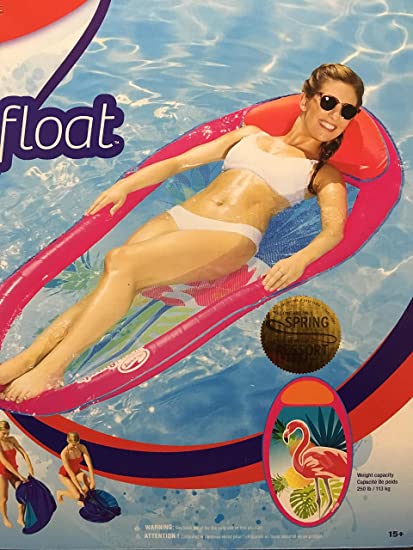 SwimWays 6047030 Swim Ways Spring Float Graphic Prints-Pink Flamingo Adult, Multi