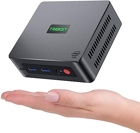 TRIGKEY Mini PC W11 Pro Intel 11th Generation Processors N5095 8G DDR4 128G M.2 SSD 2280 Green G3 Mini Computer, Support W10 Micro PC/Dual HDMI 4K@60Hz Triple Screen/WiFi 5/BT4.0