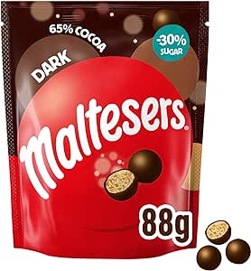 Maltesers Dark Chocolate & Honeycomb Bites 65% Cocoa Pouch Bag 88g