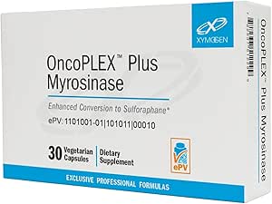 XYMOGEN OncoPLEX Plus Myrosinase - Glucoraphanin Supplement with Broccoli Seed Extract   Myrosinase to Promote Enhanced Conversion to Sulforaphane - Supports Detox, Antioxidant Activity (30 Capsules)