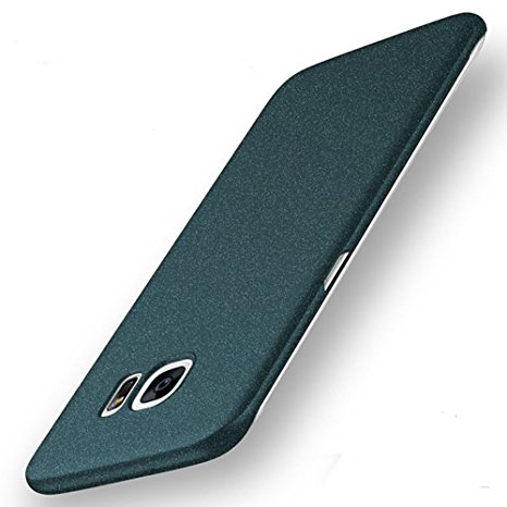 Yihailu Galaxy S7 Edge Case, Smoothly Frosted Matte Shield Hard Cover Skin Shockproof Ultra Thin Slim Case Full Body Protective Scratch Resistant Slip Resistant Cover (Frosted Green)