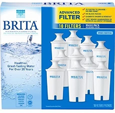 Brita Replacement Water Filters 10 Pack Pitcher Filter Britta Biritta Birita