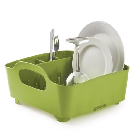 Umbra Tub Dish Drying Rack, Avocado