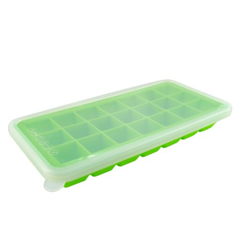 MIREN Premium Silicone Ice Cube Tray with Lid21 CubeGreen