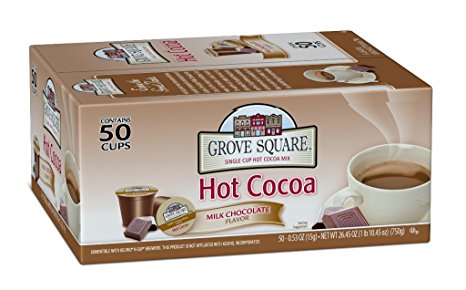 Grove Square Hot Cocoa, Milk Chocolate, 50 Single Serve Cups