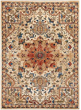 Luxe Weavers Howell Collection Ivory Oriental 8x10 Area Rug 2527