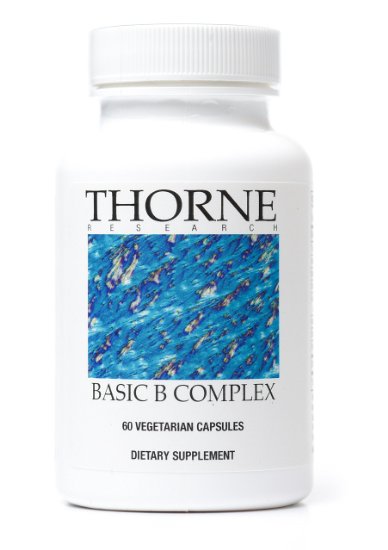 Thorne Research - Basic B Complex - Methylated Vitamins - 60 Vegetarian Capsules