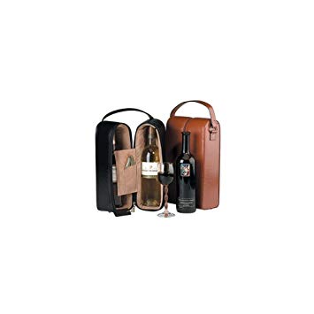 Royce Leather Double Wine Presentation Case (Black)