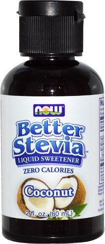 Now Foods Stevia, Liquid Extract 60 ml. Zero Calories Sweetener (Coconut)