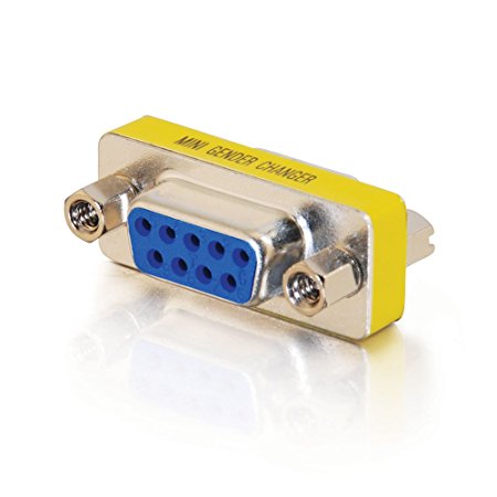 C2G/Cables to Go 02781 DB9 F/F Serial RS232 Mini Gender Changer (Coupler)