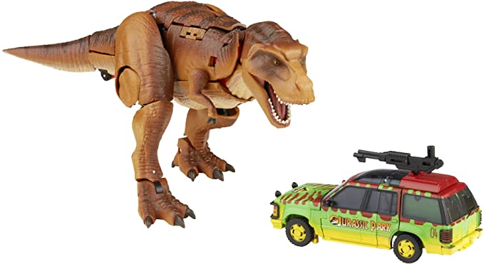 Transformers Generations Collaborative: Jurassic Park Mash-Up Tyrannocon Rex & Autobot JP93 Ages 8 and Up