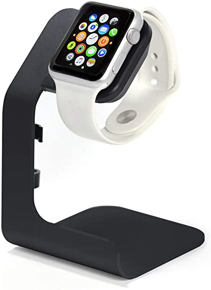 Apple Watch Stand-Tranesca Apple Watch Charging Stand for Series 5 / Series 4 / Series 3 / Series 2 / Series 1; 38mm/40mm/42mm/44mm Apple Watch (Black - Must Have Apple Watch Accessories)