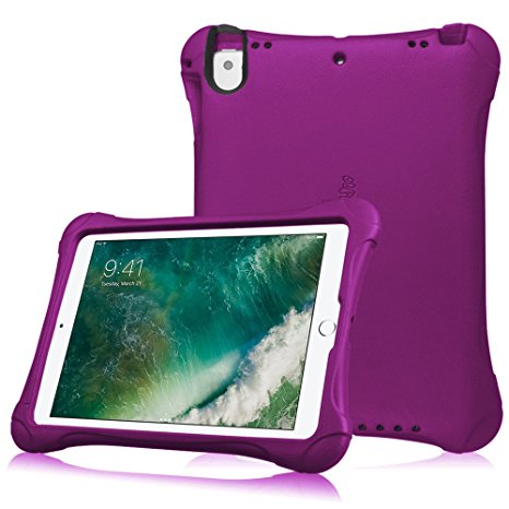 Fintie Case for Apple New iPad 2017 9.7" / iPad Pro 9.7 / iPad Air 2 / iPad Air - Light Weight Shock Proof Impact Resistant Bumper Kids Friendly Protective Cover, Purple