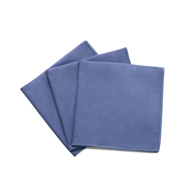 Fuller Brush Specialty Suede Microfiber Cloths - Restores Luster to Wood & Leather - Extra Large 16"x16" - 3 Pack