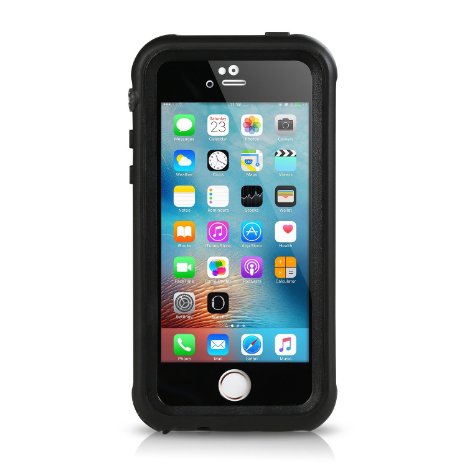 iPhone SE Waterproof Case , Merit IP68 Standard Protection Dirt-poof Shockproof Snow-proof and Waterproof Case for iPhone SE/5/5s