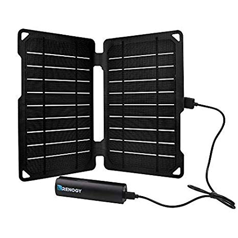 Renogy E.FLEX 10W Monocrystalline Portable Solar Panel with 2500mAh Power Bank