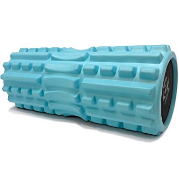 321 STRONG Foam Roller - Extra Firm High Density Deep Tissue Massager with Spinal Channel, for Muscle Massage and Myofascial Trigger Point Release, with 4K eBook