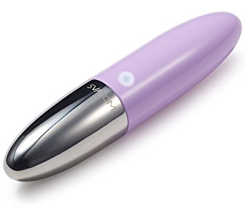 SVAKOM Smallest Massager Rechargeable Mini Size Wand Massager Elegant Lipstick-shape Design Vibrator With 5 Vibration Mode and 5 speeds(Pale Purple)