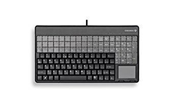 CHERRY G86 SPOS Programmable Keyboard w/Touchpad and Card Reader, Black - 123 Keys