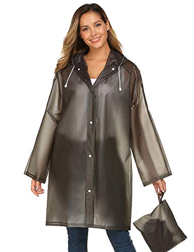 Avoogue EVA Raincoat Waterproof Rain Poncho Rain Jacket Women Long Rain Cape