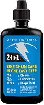 White Lightning 2-in-1 Bike Care 4 oz Lubricant and Degreaser (W20040102)