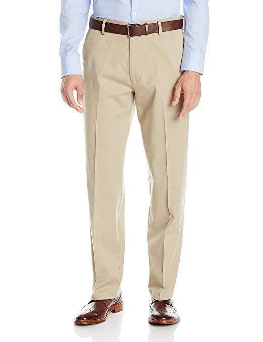 Dockers Men's Comfort Khaki Stretch Relaxed-Fit Flat-Front Pant