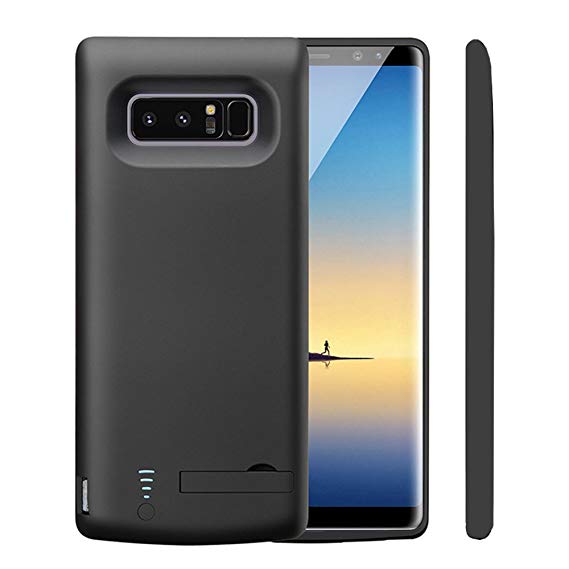 Idealforce Samsung Galaxy Note 8 Battery Case,6500mAh External Power Bank Cover Portable Charger Protective Charging Case for Samsung Galaxy Note 8 (Black)