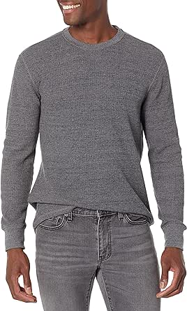 Amazon Essentials Men's Regular-Fit Long-Sleeve Waffle Shirt