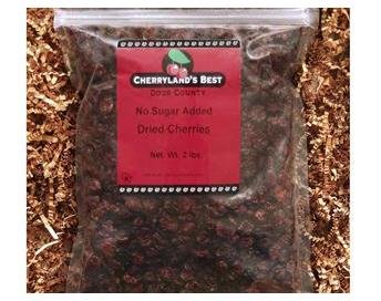 Cherryland's Best Door County Fresh Dried Tart Cherries No Sugar Added, 2 lb Bag