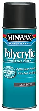 Water-Based Polycrylic Clear Spray, 11.5 ounce Aerosol, Satin - 1